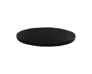 Rond tafelblad - ø120x5/5.5 cm - Zwart - Gerecycled mangohout
