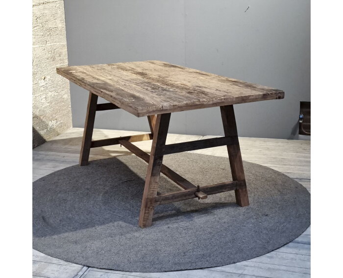 Rough Wooden Folding Table